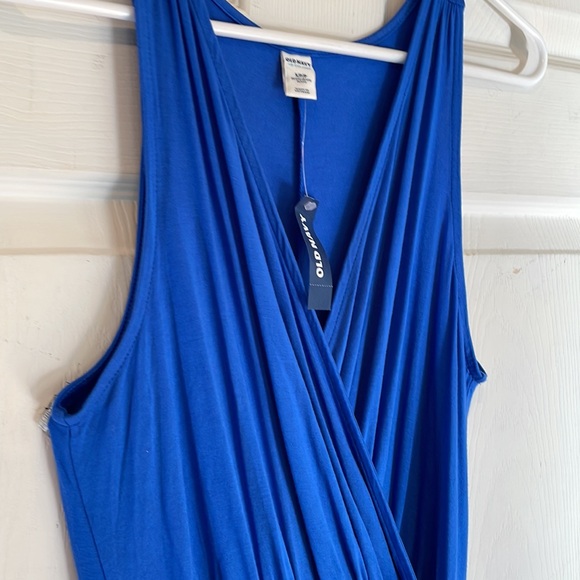 Old Navy Size Small/ Petite Women's Vibrant Blue Maxi Dress - Picture 4 of 9